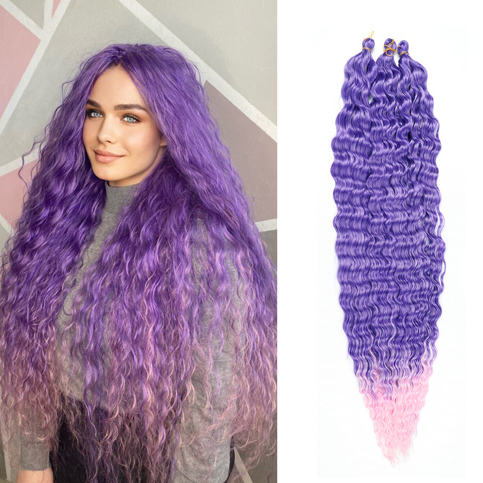 Wigs, synthetic fiber hair extensions, wigs, curly hair