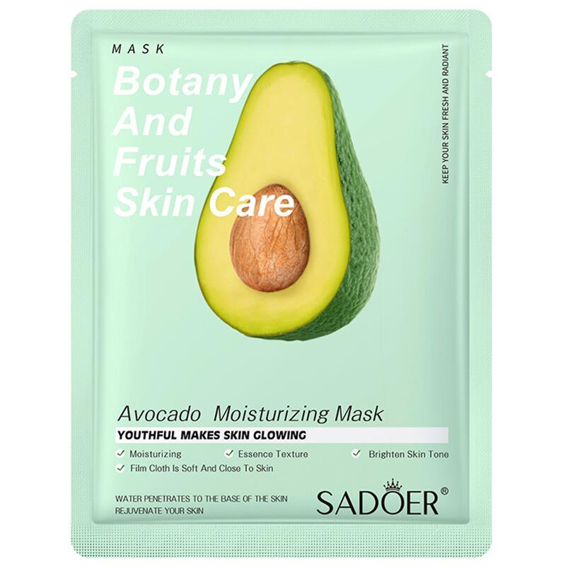 SADOER plant and fruit mask sheets in full English, cross-border export live-streaming, skin care products factory wholesale Item Picture
