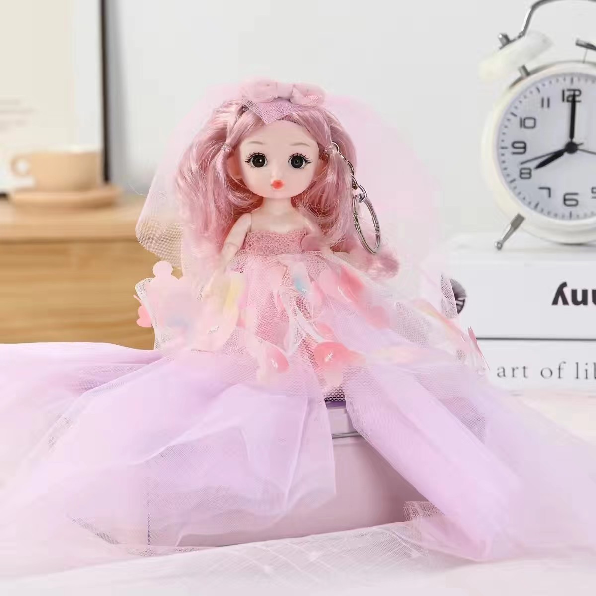16厘米婚纱款芭比娃娃音乐版糖胶材质MR-24图
