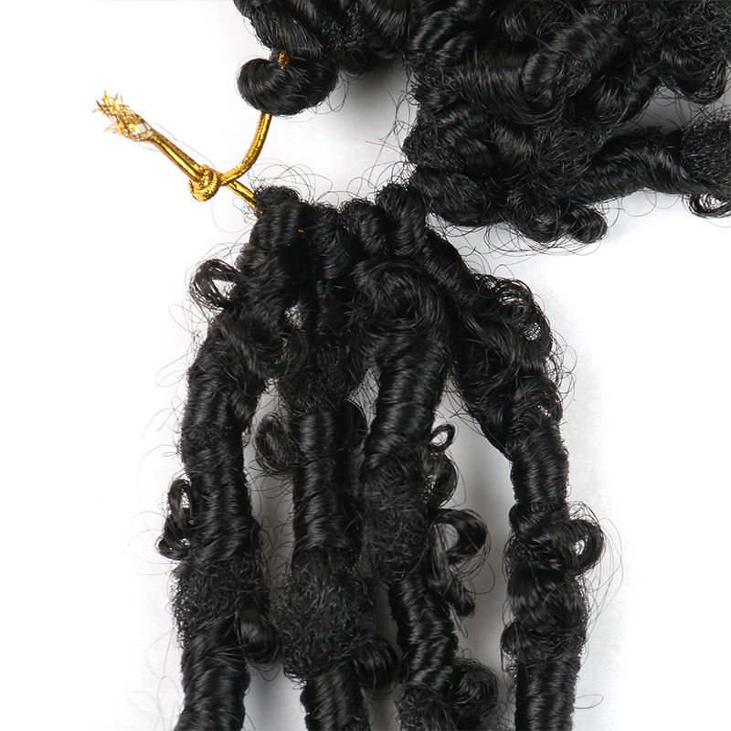 Box Butterfly Crochet Hair manufacturer Straight hair synthetic fiber Crochet three-strand braid butterfly curved dirty braid Item Picture