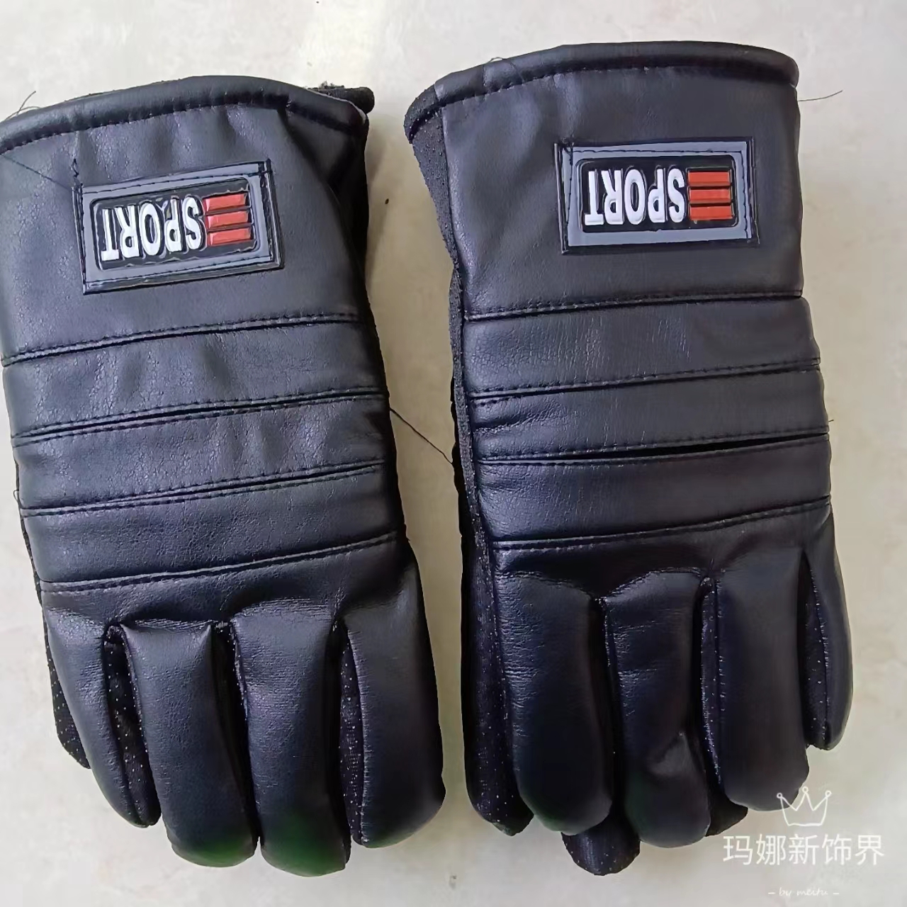 Windproof thickened gloves for electric vehicles, adult version Item Picture