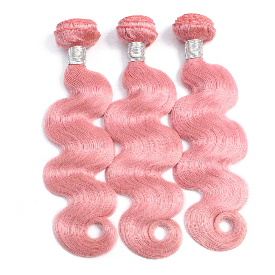 European and American wigs, seven-color pure pink, pure blue, pure purple, real human hair curtains, Human hair factory
