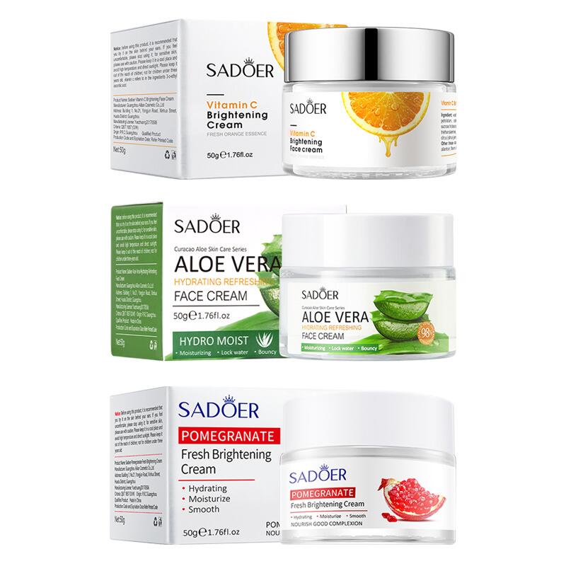 SADOER Vitamin C Aloe Vera Pomegranate Moisturizing 50g Cross-border foreign trade live wholesale Application Scenario