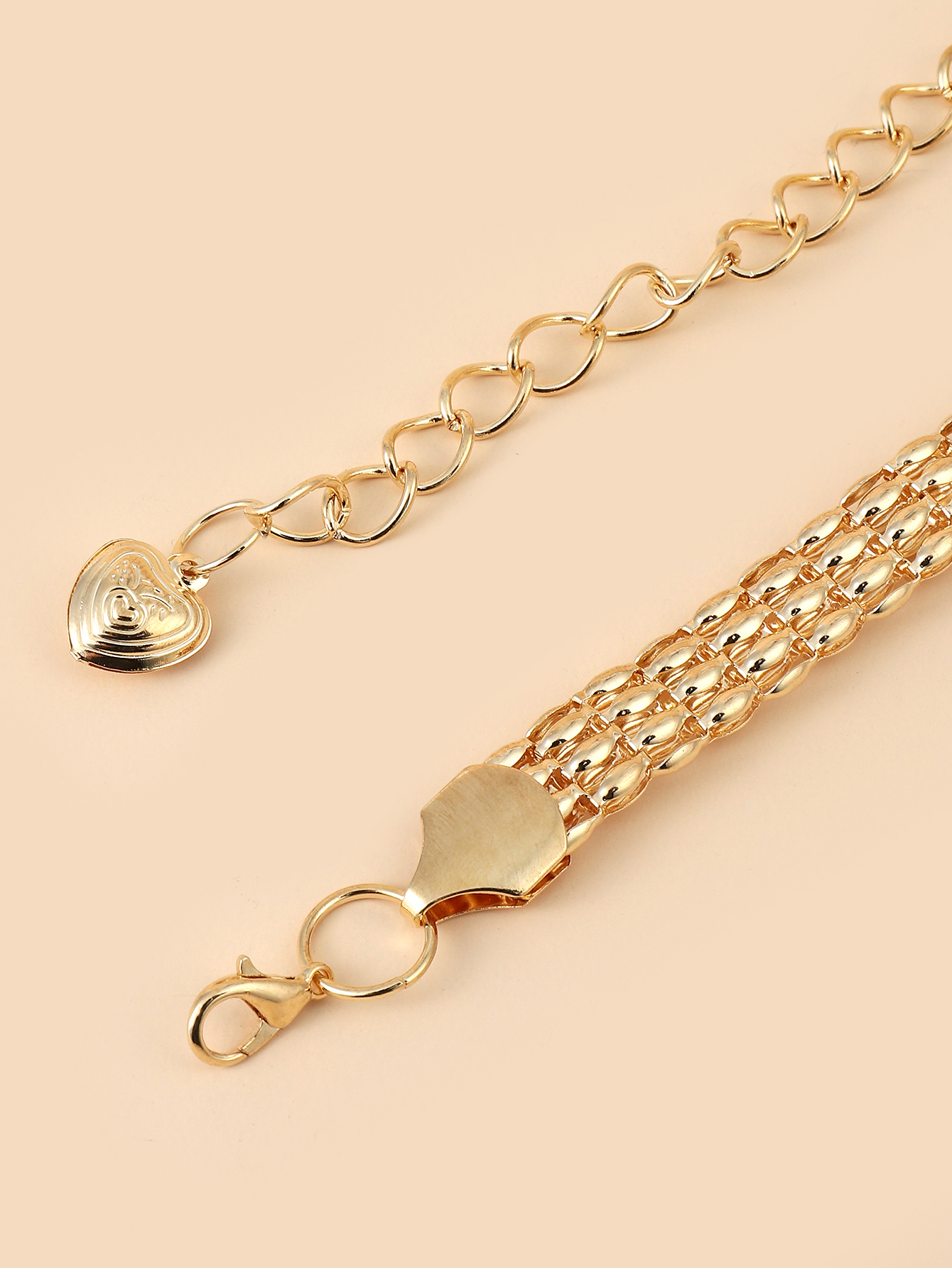 The y12 golden metal rhinestone pearl leaf buckle spring elastic band, paired with a thin waist chain belt for pants, is trendy for women Item Picture
