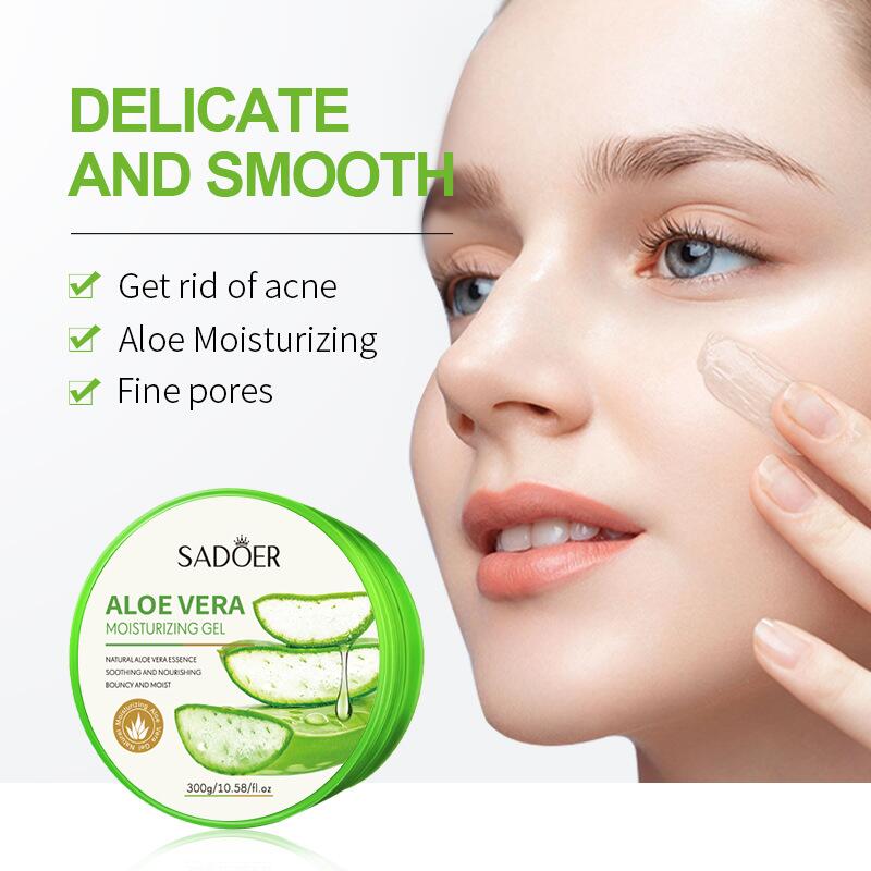 SADOER vitamin C aloe Vera Gel 300g Moisturizing and hydrating cross-border foreign trade live streaming wholesale