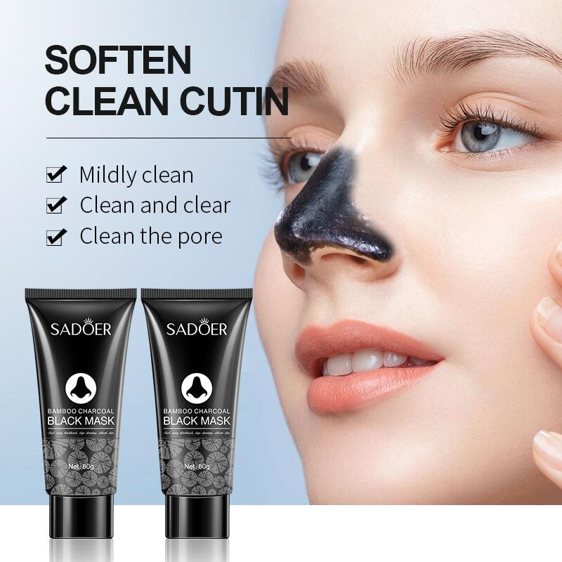 All-english bamboo charcoal blackhead nose mask patch SADOERT Zone Care 60g cross-border foreign trade skin care product wholesale details Picture