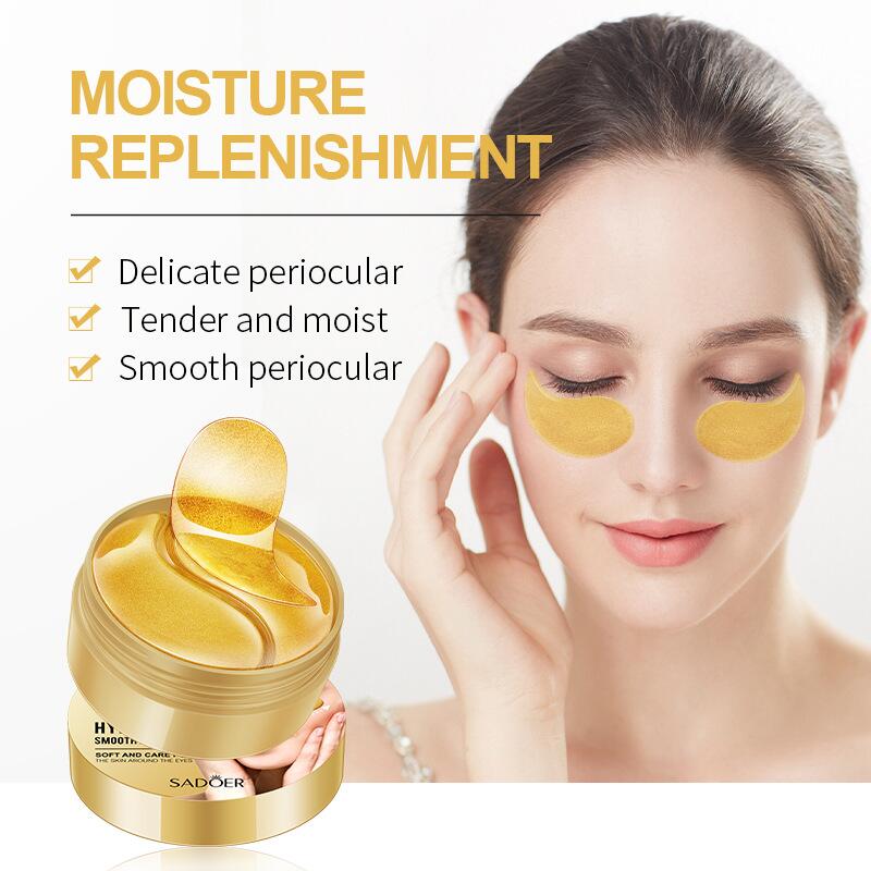 Cross-border export live wholesale of SADOER hydrating, moisturizing and nourishing eye care products in full English eye mask boxes Application Scenario