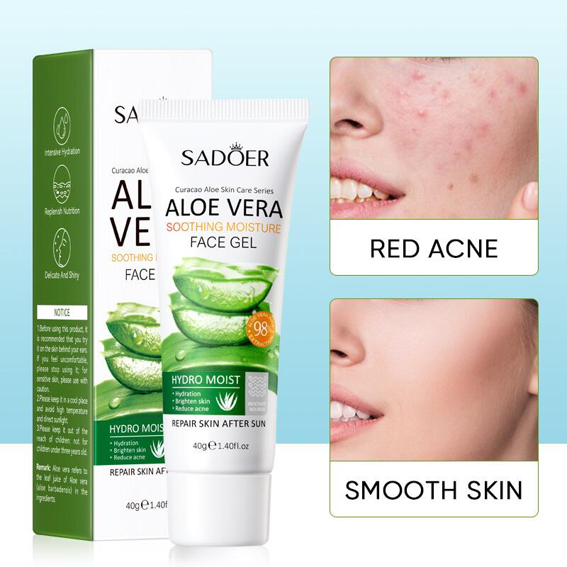 SADOER Aloe Vera Gel 40g for hydrating, moisturizing and nourishing cross-border foreign trade live streaming wholesale Specification image