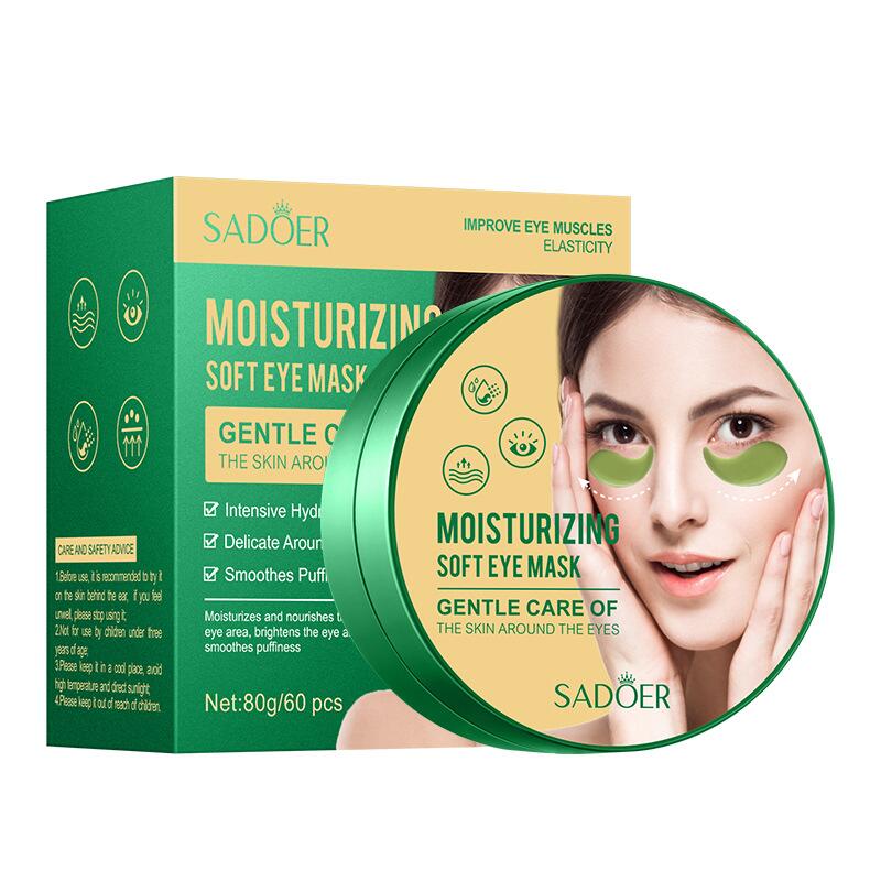 Cross-border export live wholesale of SADOER hydrating, moisturizing and nourishing eye care products in full English eye mask boxes