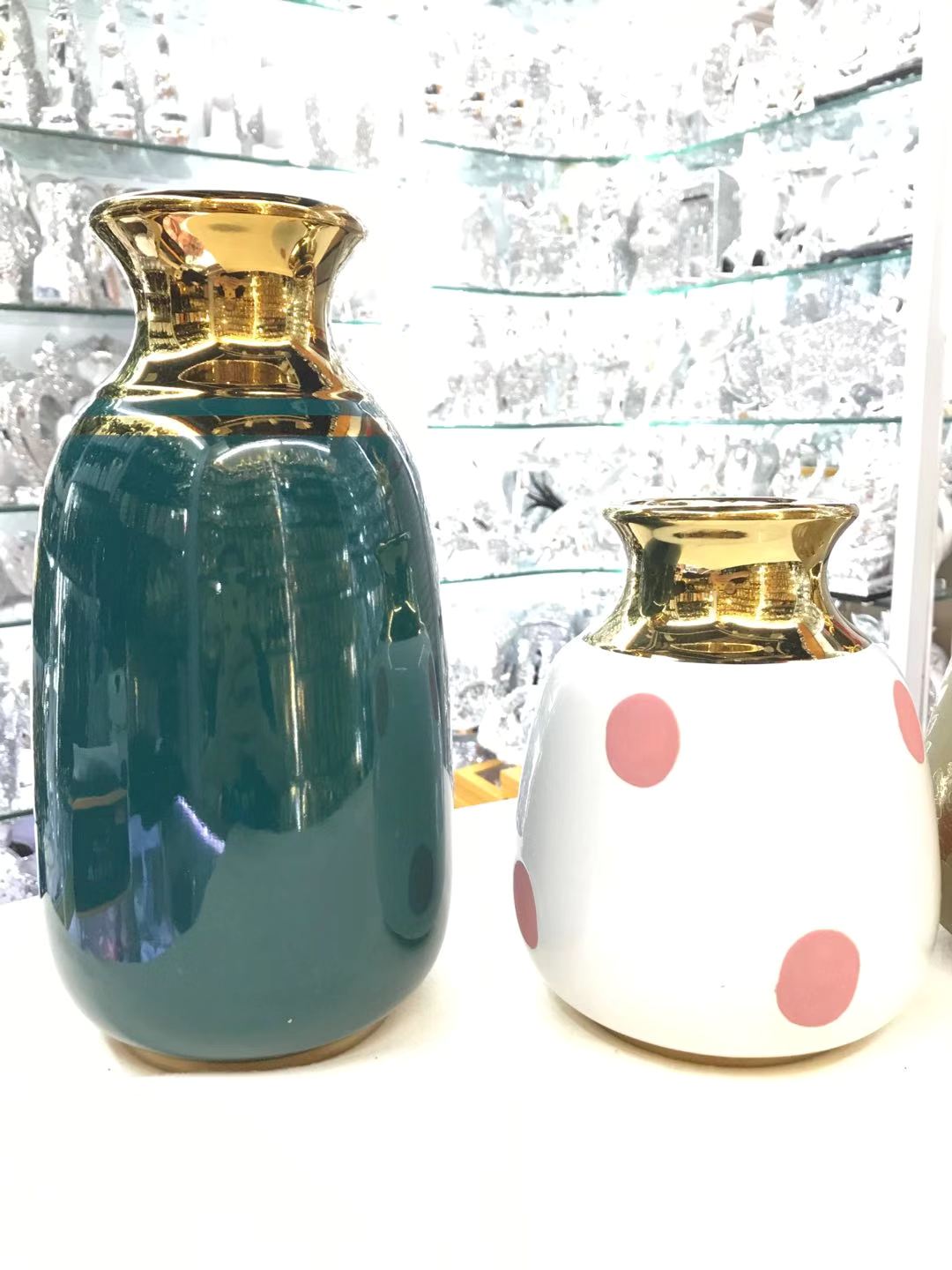New multi-color glazed ceramic vases and sugar jars Application Scenario