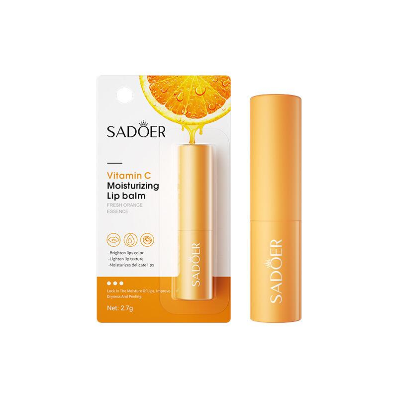 All-english VC lip balm SADOER, vitamin C moisturizing and hydrating lip care, cross-border export wholesale Item Picture