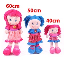 60cm超柔布料洋娃娃毛绒玩具公仔布娃娃义乌工厂廉价批发可以定制任何款式可以带音乐