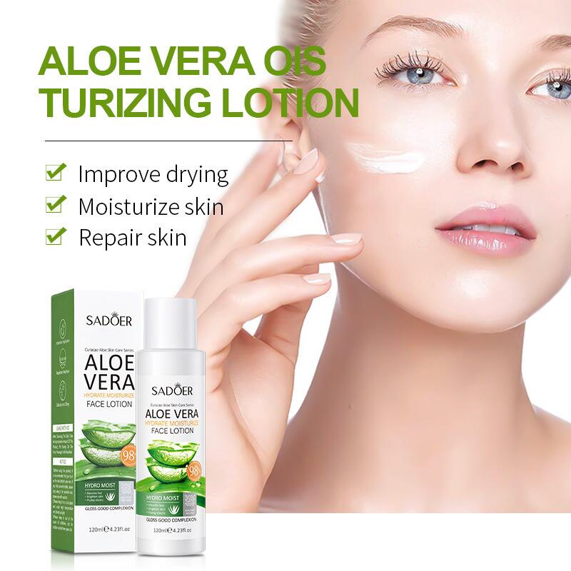 Wholesale of 120ml SADOER Vitamin C Aloe Vera Hydrating and Moisturizing cross-border export skin care products details Picture