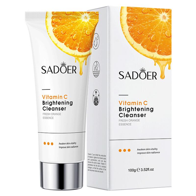 SADOER Vitamin C Aloe Vera Pomegranate Facial Cleanser 100g Cross-border foreign trade live wholesale Application Scenario