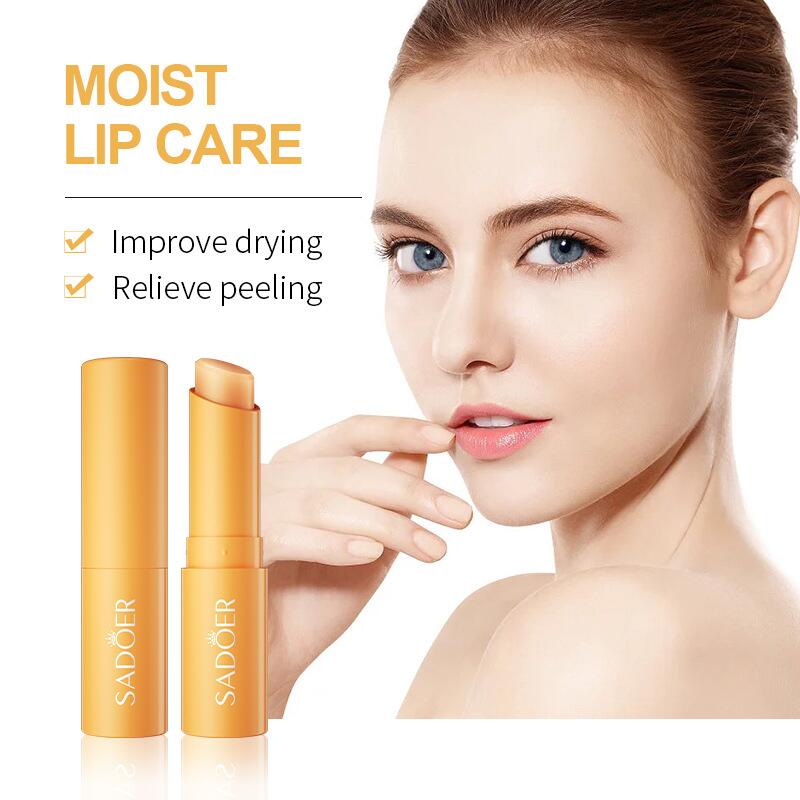 All-english VC lip balm SADOER, vitamin C moisturizing and hydrating lip care, cross-border export wholesale Specification image