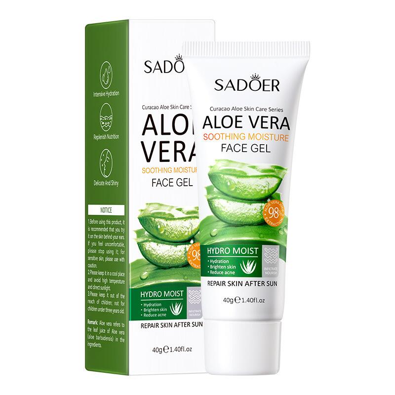SADOER Aloe Vera Gel 40g for hydrating, moisturizing and nourishing cross-border foreign trade live streaming wholesale