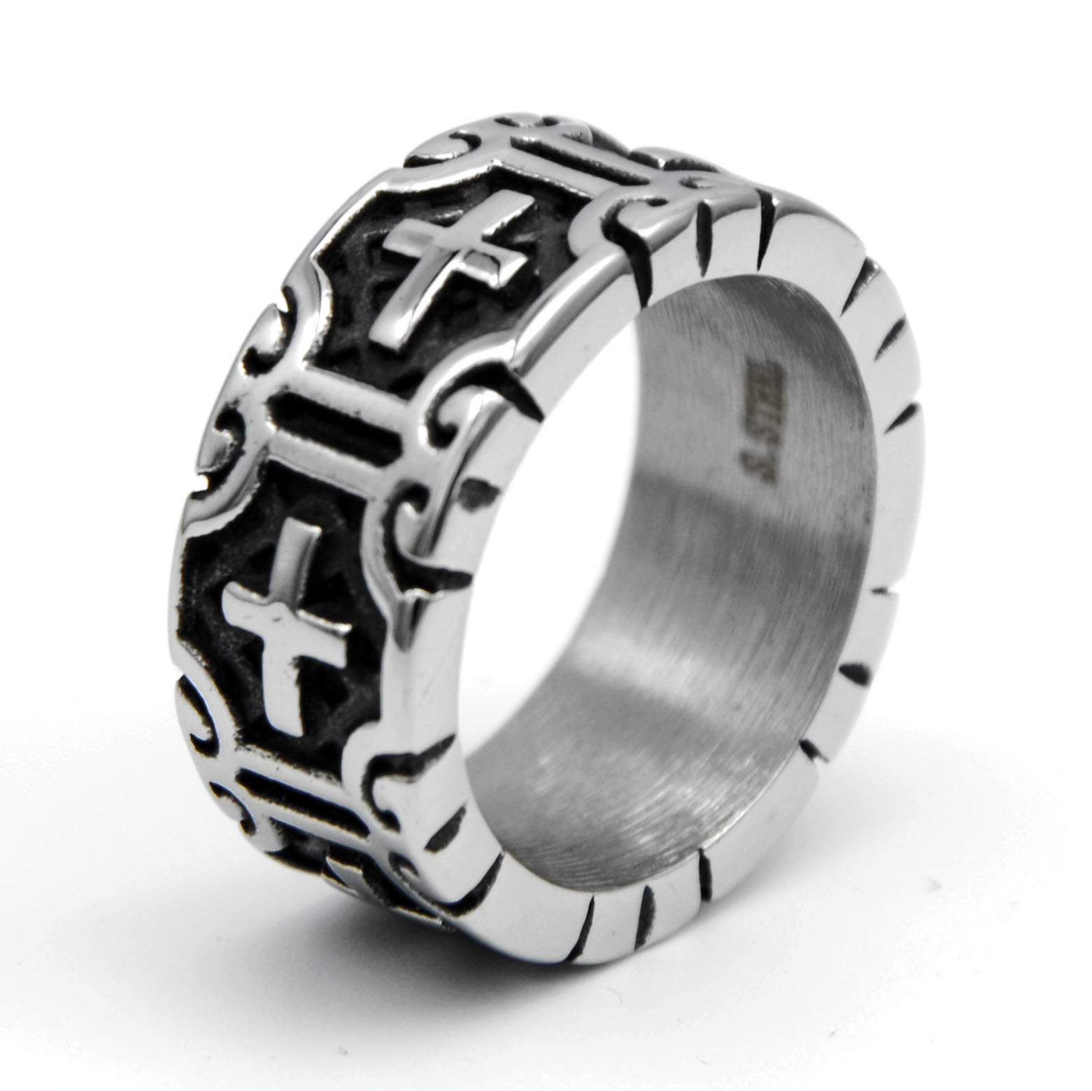 男士不修钢/钛钢/十字架细节图