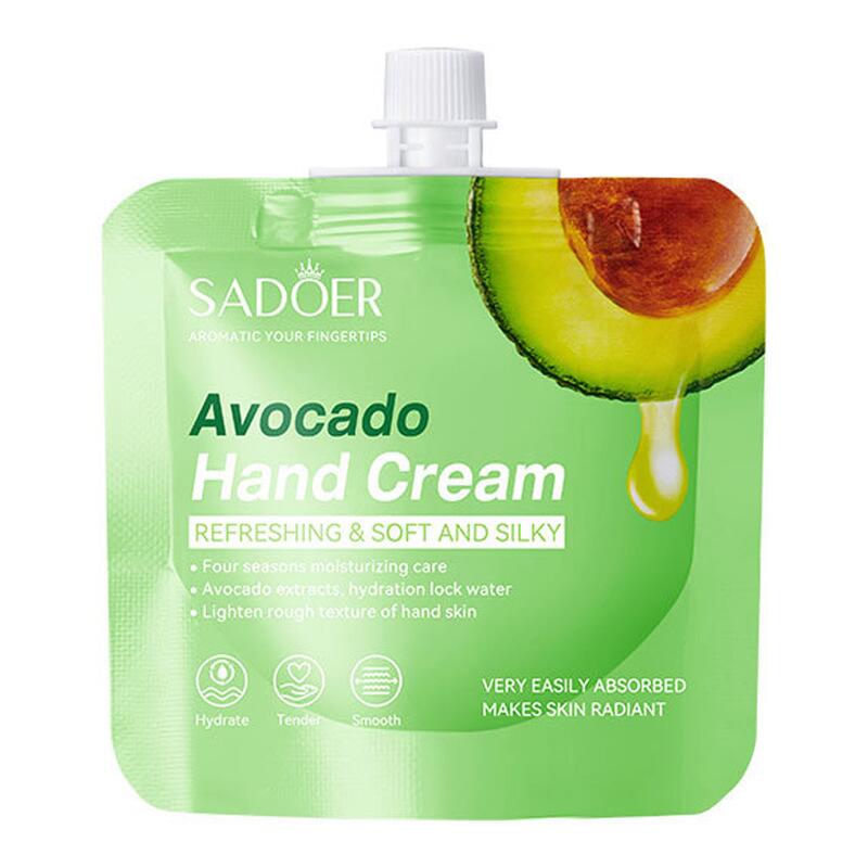 SADOER all-English plant-based bagged hand cream, avocado aloe vera Moisturizing, nourishing and refreshing, cross-border export wholesale Specification image