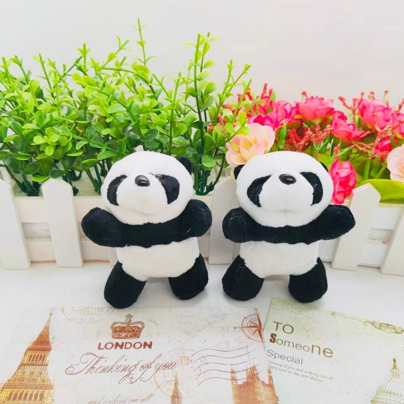 Senbao Monkey 01 Party Panda Plush Toy Keychain Pendant, Bear bag doll, schoolbag pendant, small gift event, giving away children's clothing accessories, cute Specification image