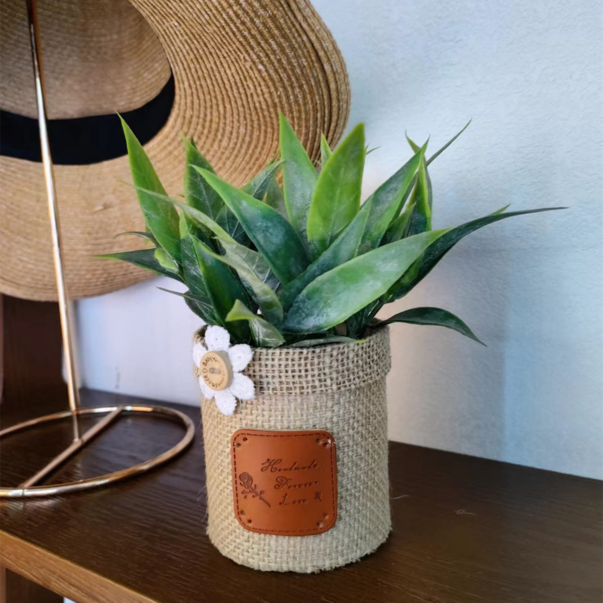 Golden Autumn Flower Shop 104015 Artificial Potted Plants, artificial flowers, bonsai, Green plants, potted plant ornaments, multi-color artificial succulents, small bonsai combination ornaments, living room and dining room table decoration items, Festival gifts, roses, tulips, 3