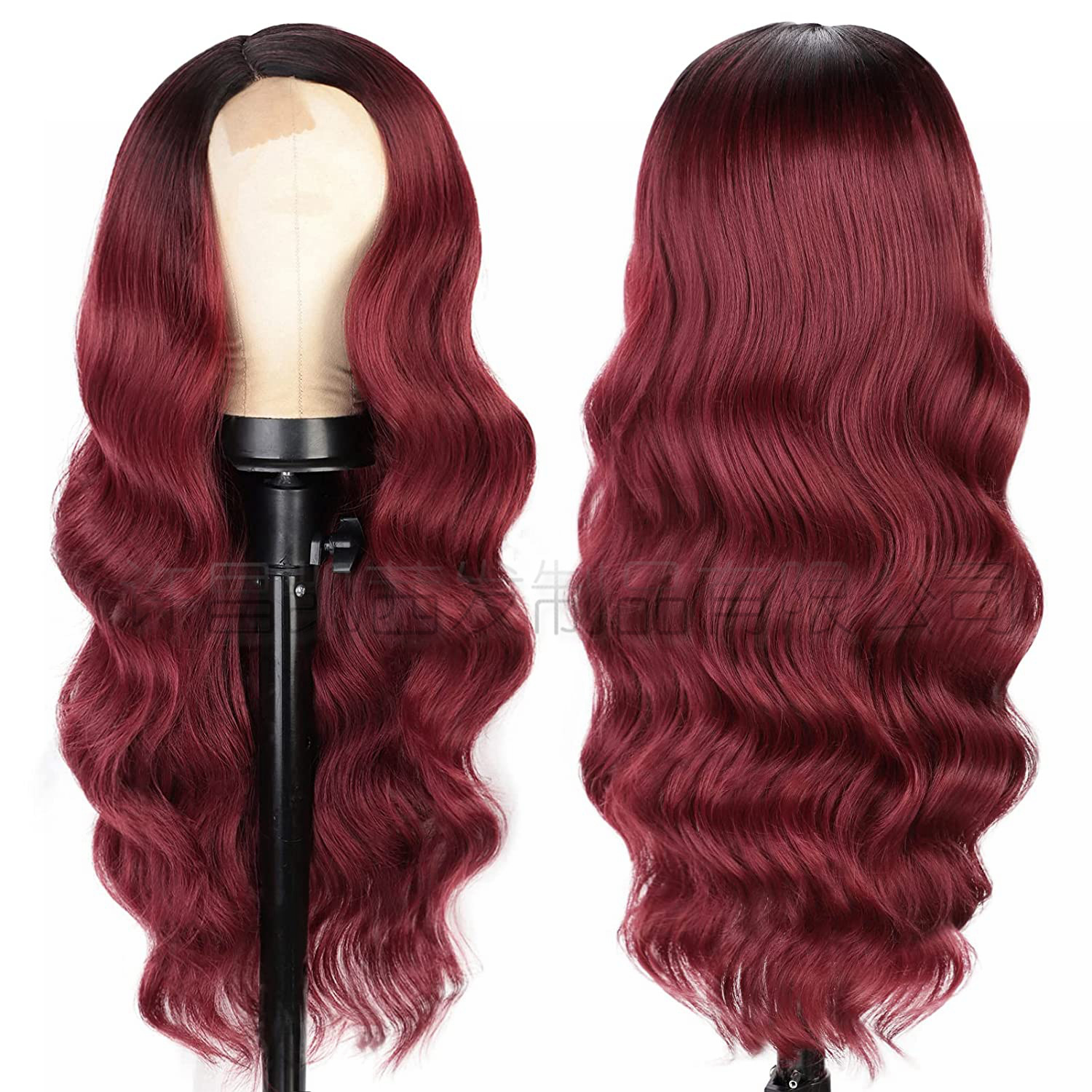 Cross-border European and American long curly hair lace wigs for women, lace hair wigs, high-temperature silk wigs and head covers