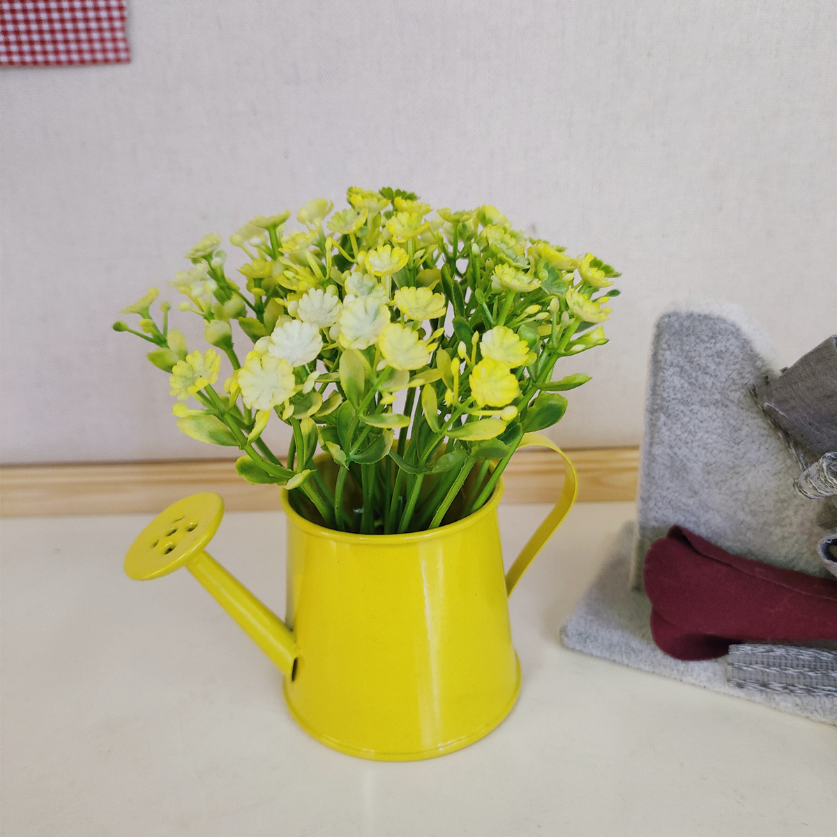 Golden Autumn Flower Shop 104015 Artificial Potted Plants, artificial flowers, bonsai, Green plants, potted plant ornaments, multi-color artificial succulents, small bonsai combination ornaments, living room and dining room table decoration items, Festival gifts, roses, tulips, 24