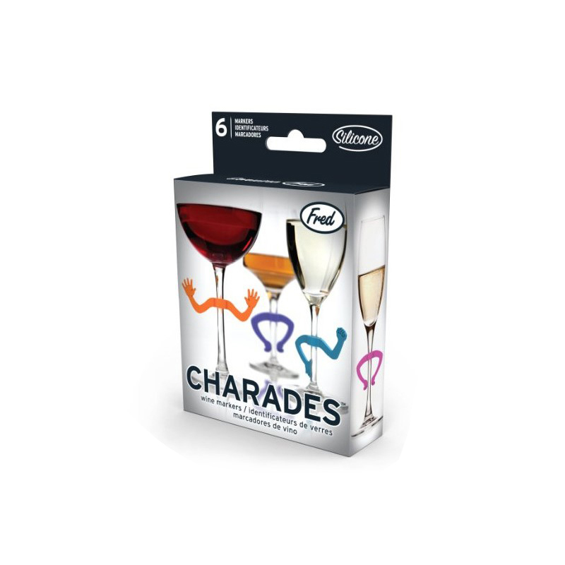 Amazon's best-selling creative silicone hand-shaped wine glass marker, an interesting hand-dancing wine glass identifier with 6pcs wine labels Application Scenario
