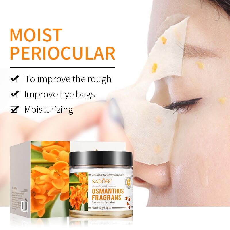All-english Golden osmanthus eye mask SADOER moisturizes and hydrates, reduces dark circles, cross-border foreign trade live streaming wholesale details Picture
