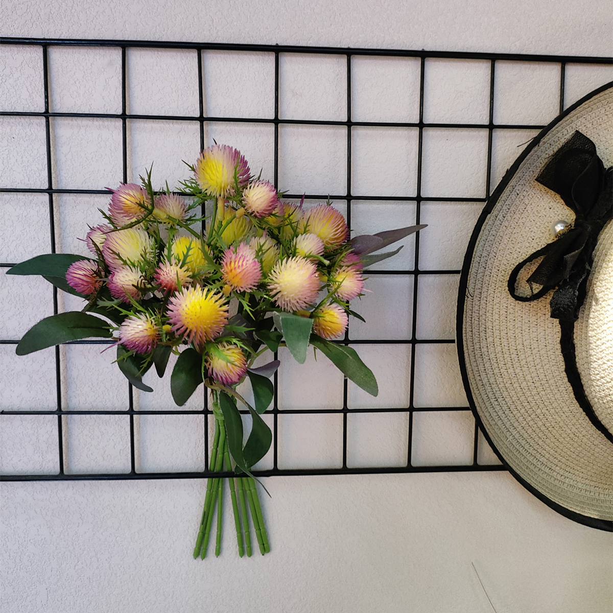 Golden Autumn Flower Shop 104015 Artificial Potted Plants, artificial flowers, bonsai, Green plants, potted plant ornaments, multi-color artificial succulents, small bonsai combination ornaments, living room and dining room table decoration items, Festival gifts, roses, tulips, 44