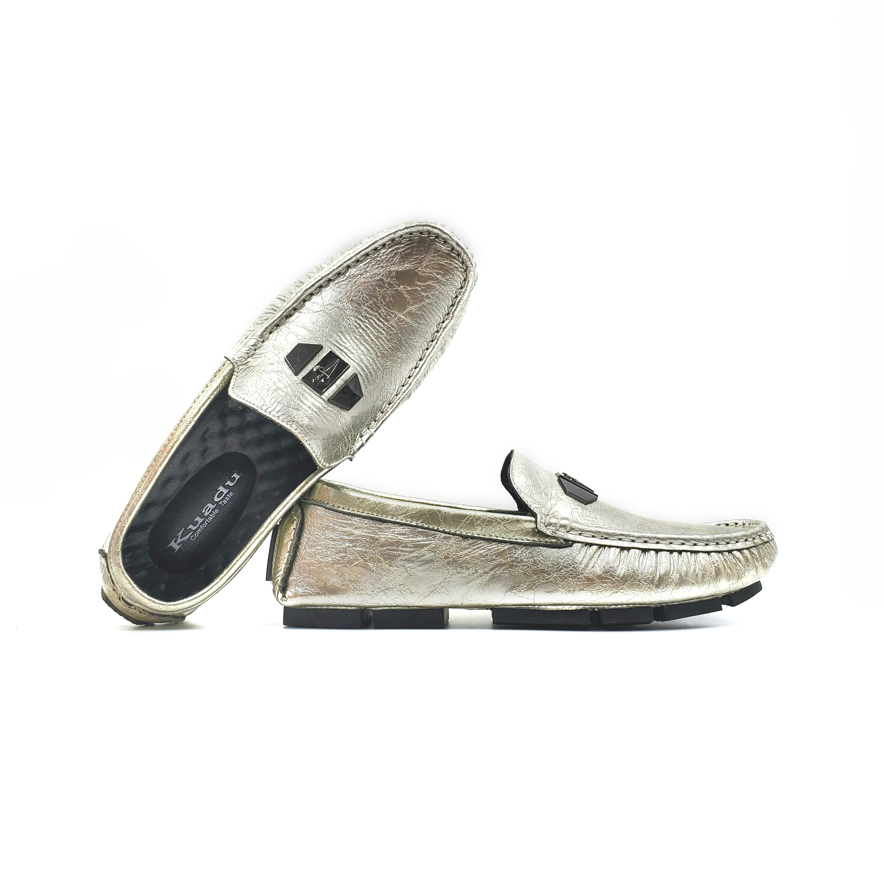 Summer casual driving shoes, breathable soft-soled bean shoes, soft-soled leather shoes, men's flip-flops, lazy shoes, light and convenient Specification image