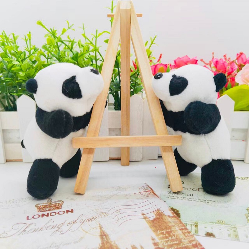 Senbao Monkey 01 Party Panda Plush Toy Keychain Pendant, Bear bag doll, schoolbag pendant, small gift event, giving away children's clothing accessories, cute