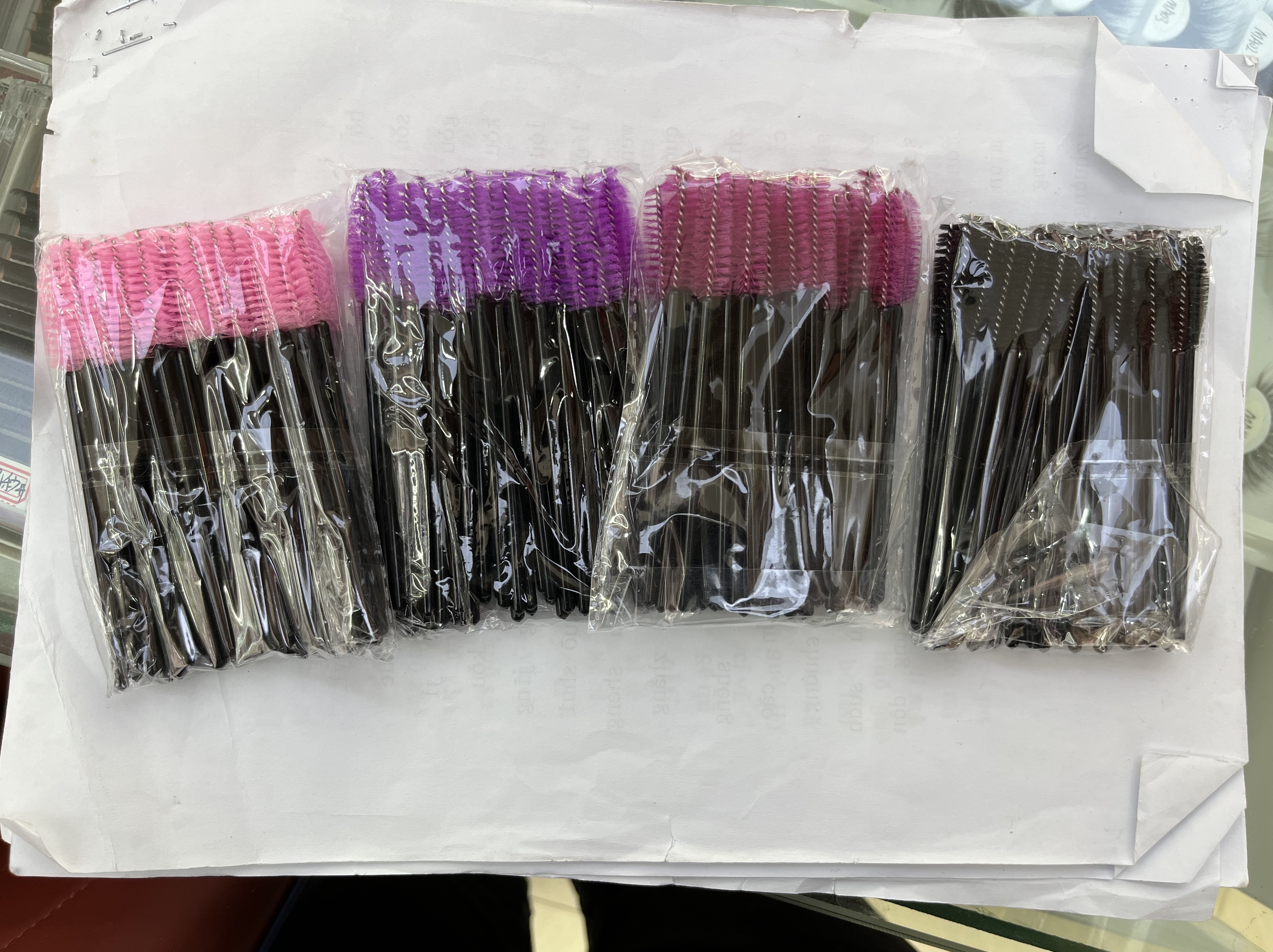 NEW SHOW False eyelash grafting auxiliary tool Solid small brush Specification image