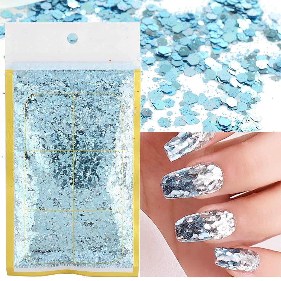shanilak nail Polish sequin accessories, ins Colorful Mermaid Sequin nail Polish accessories, crushed stone Crochet nail Polish diamond accessories, gradient 50g bagged nail polish accessories Application Scenario