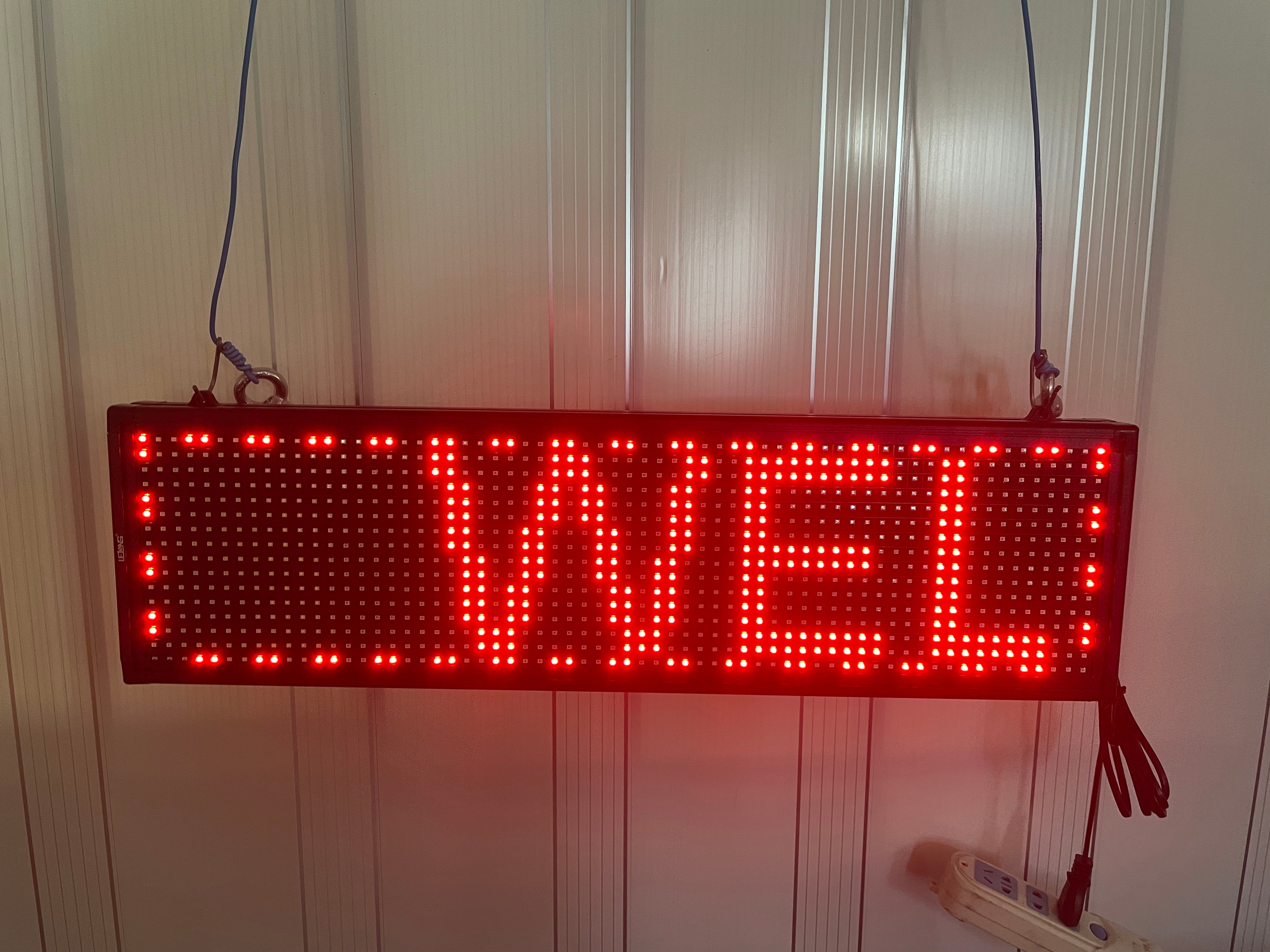 红色室内LED显示屏图