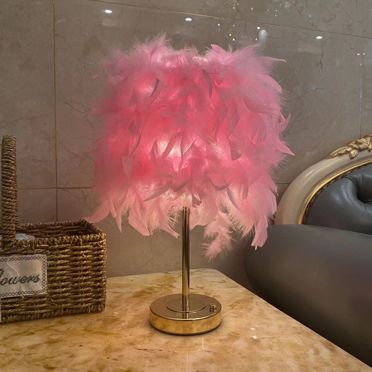 Princess style feather chandelier Item Picture