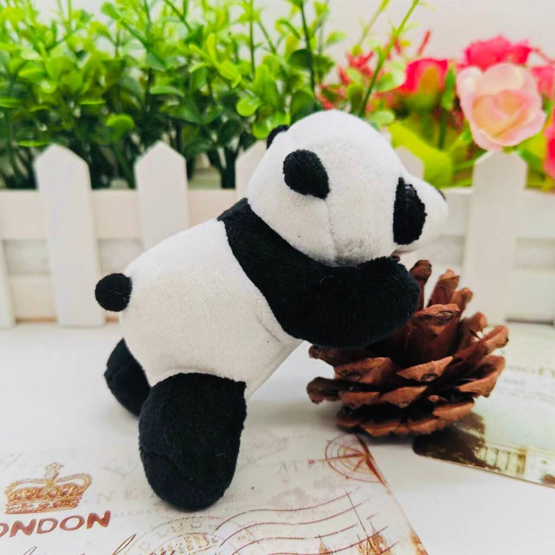 Senbao Monkey 01 Party Panda Plush Toy Keychain Pendant, Bear bag doll, schoolbag pendant, small gift event, giving away children's clothing accessories, cute Item Picture