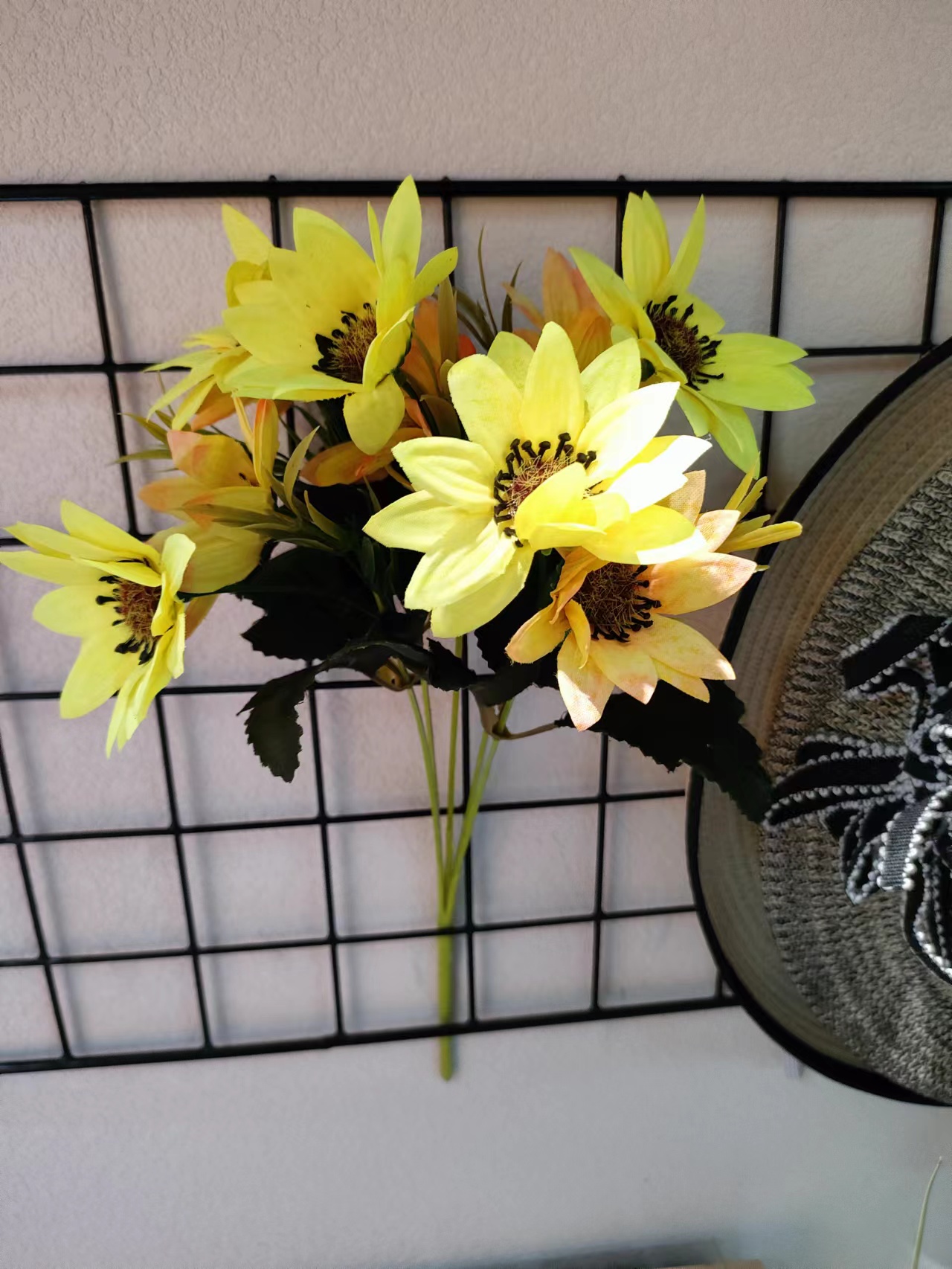 Golden Autumn Flower Shop 104015 Artificial Potted Plants, artificial flowers, bonsai, Green plants, potted plant ornaments, multi-color artificial succulents, small bonsai combination ornaments, living room and dining room table decoration items, Festival gifts, roses, tulips, 56