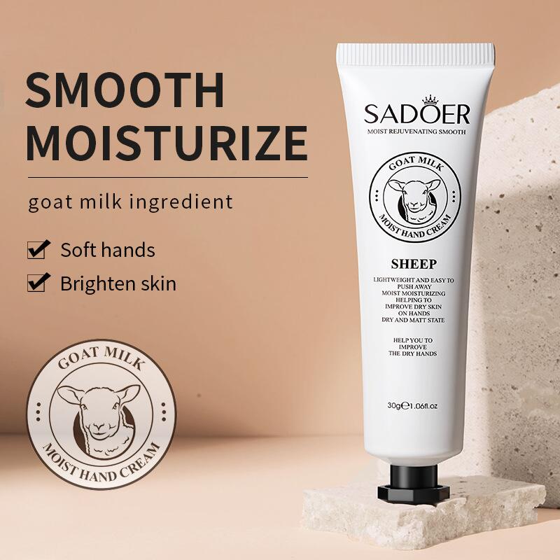 All-english milk hand cream SADOER, goat milk, snail horse oil, hydrating and moisturizing, cross-border export wholesale details Picture
