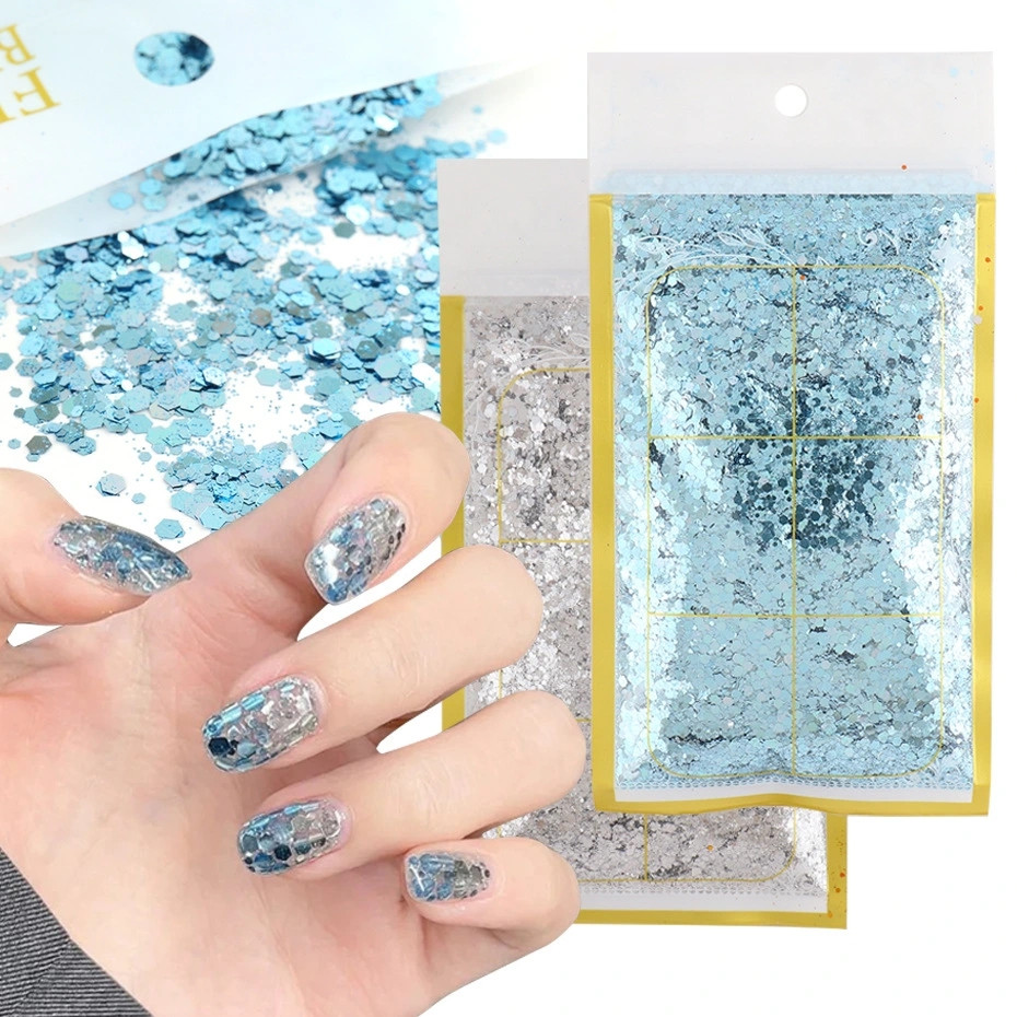 shanilak nail Polish sequin accessories, ins Colorful Mermaid Sequin nail Polish accessories, crushed stone Crochet nail Polish diamond accessories, gradient 50g bagged nail polish accessories
