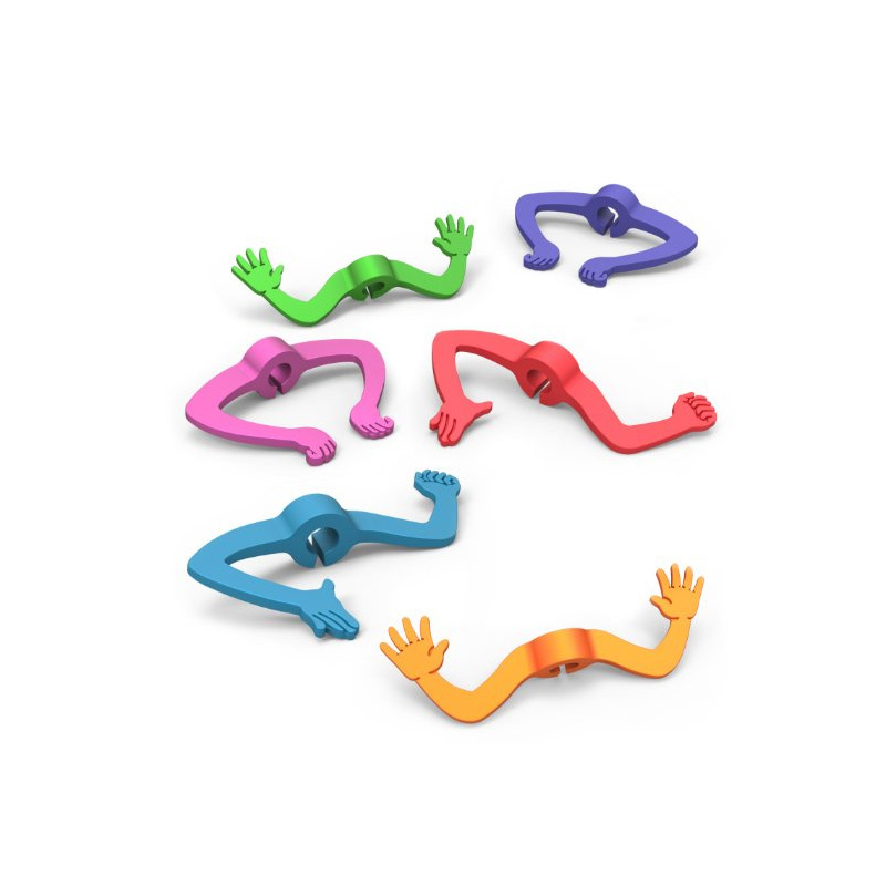 Amazon's best-selling creative silicone hand-shaped wine glass marker, an interesting hand-dancing wine glass identifier with 6pcs wine labels Specification image
