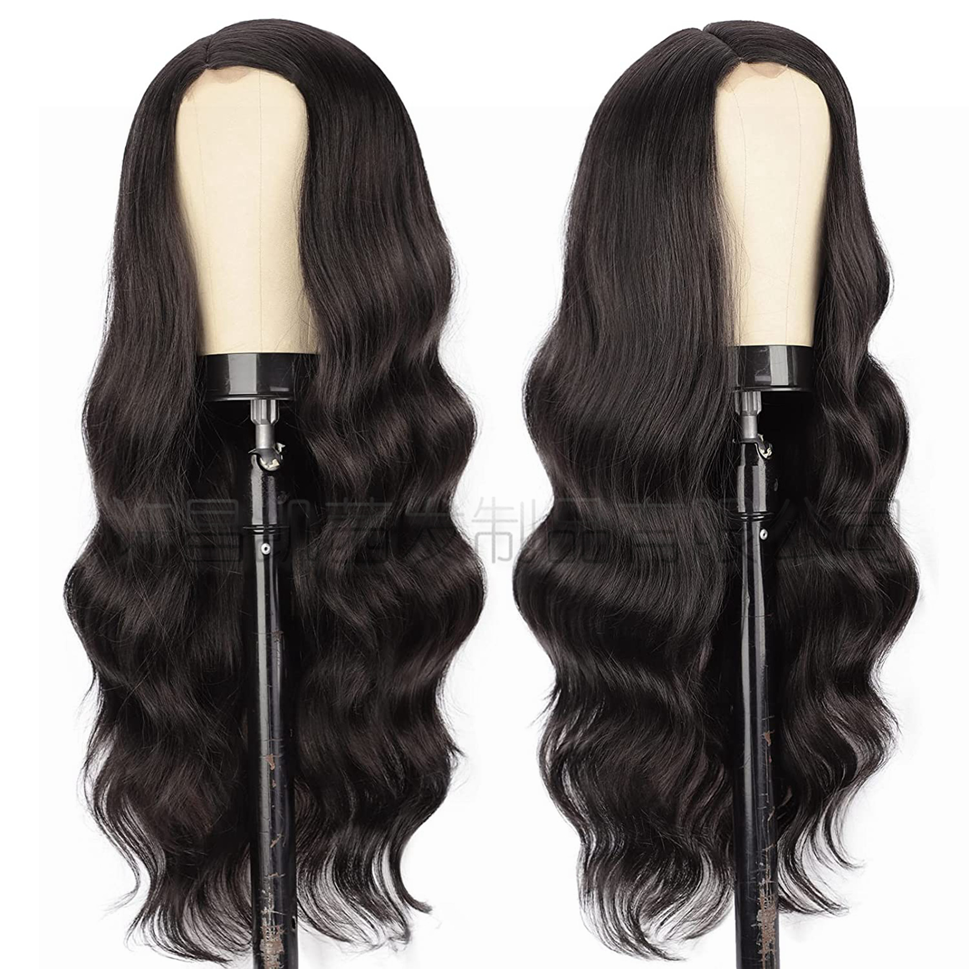 European and American long curly hair lace wigs for women, high-temperature silk wig head covers