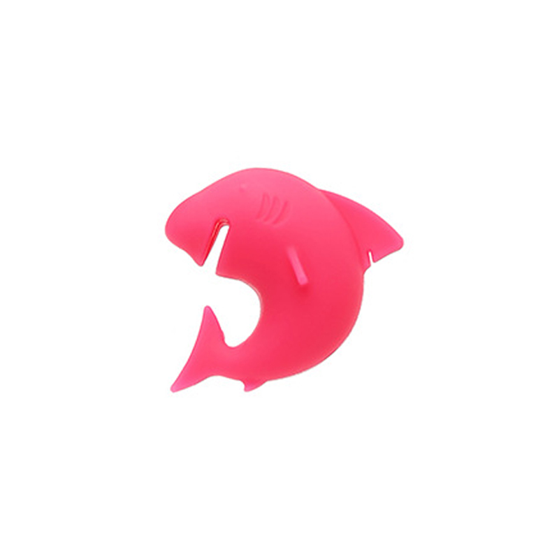 Creative shark-shaped marker silicone wine glass holder Party cup label Shark-shaped wine glass recognizer 6-piece set details Picture