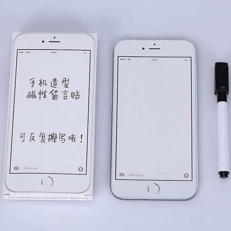 新款 创意iPhone6 plus冰箱贴 冰箱软磁贴 留言贴 可反复擦写手机造型详情图2