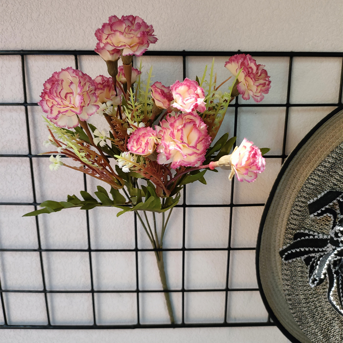 Golden Autumn Flower Shop 104015 Artificial Potted Plants, artificial flowers, bonsai, Green plants, potted plant ornaments, multi-color artificial succulents, small bonsai combination ornaments, living room and dining room table decoration items, Festival gifts, roses, tulips, 49