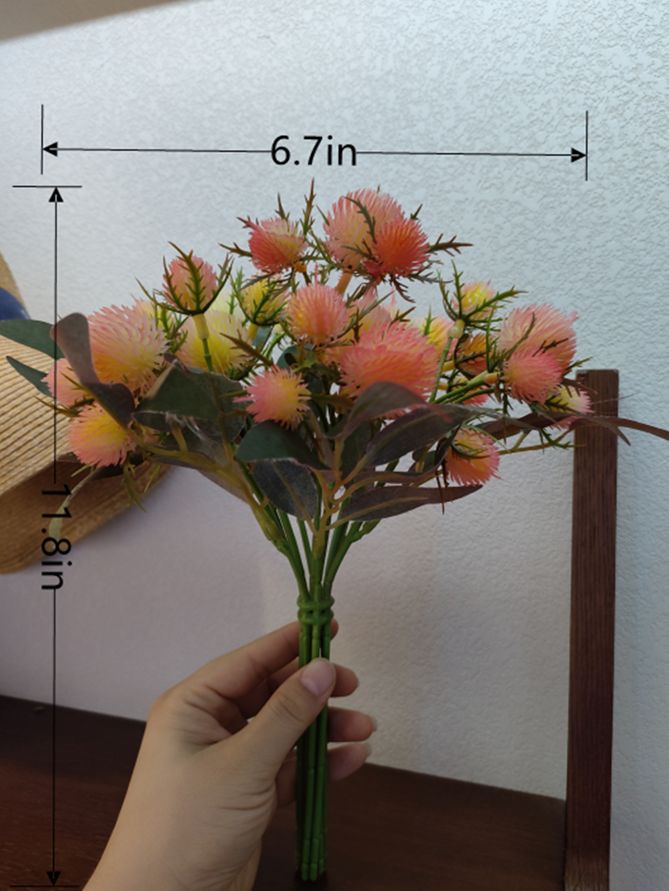 Golden Autumn Flower Shop 104015 Artificial Potted Plants, artificial flowers, bonsai, Green plants, potted plant Ornaments, multi-color artificial succulents, small bonsai combination ornaments, living room and dining room table decoration items, Festival gifts, roses, tulips, 46 details Picture