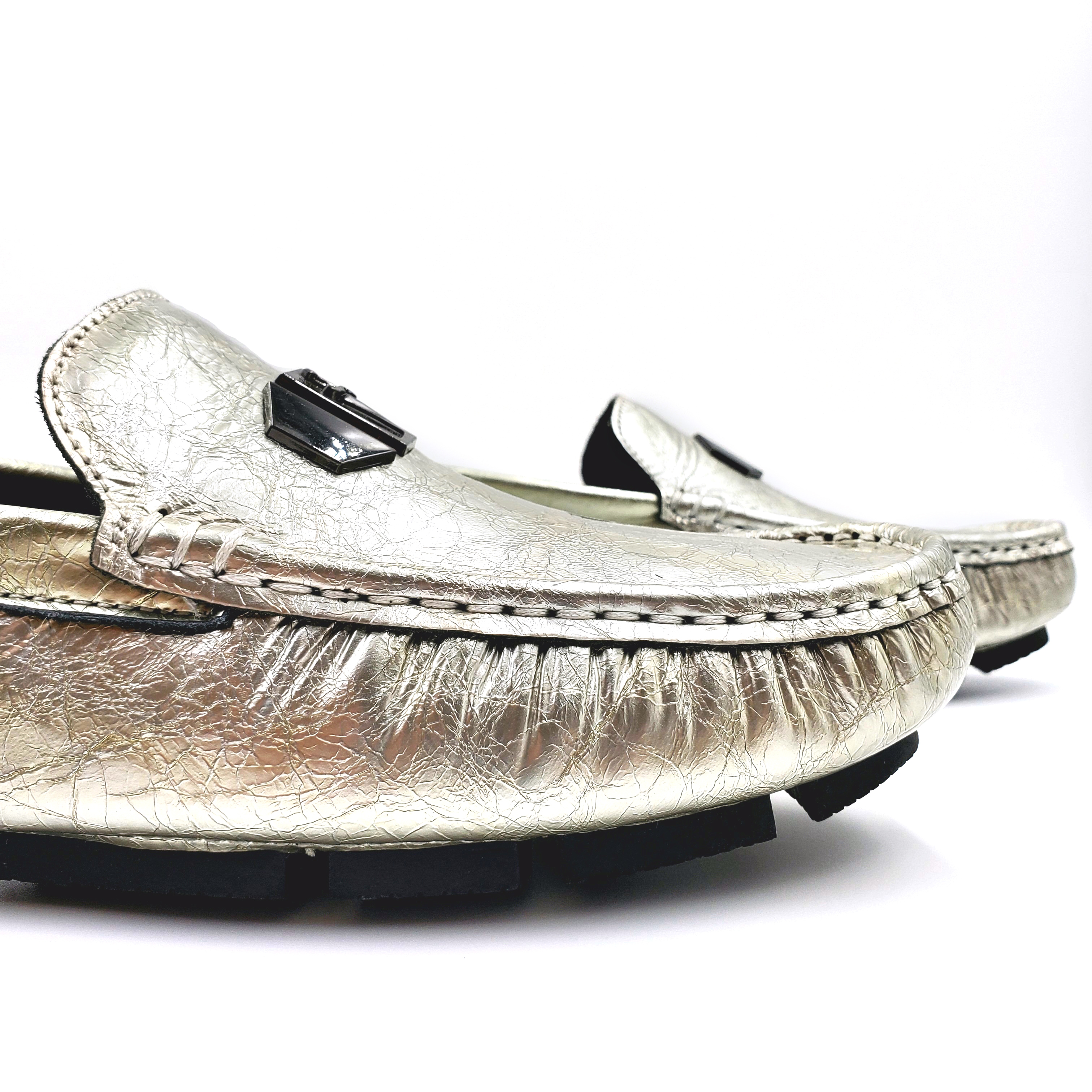 Summer casual driving shoes, breathable soft-soled bean shoes, soft-soled leather shoes, men's flip-flops, lazy shoes, light and convenient Item Picture