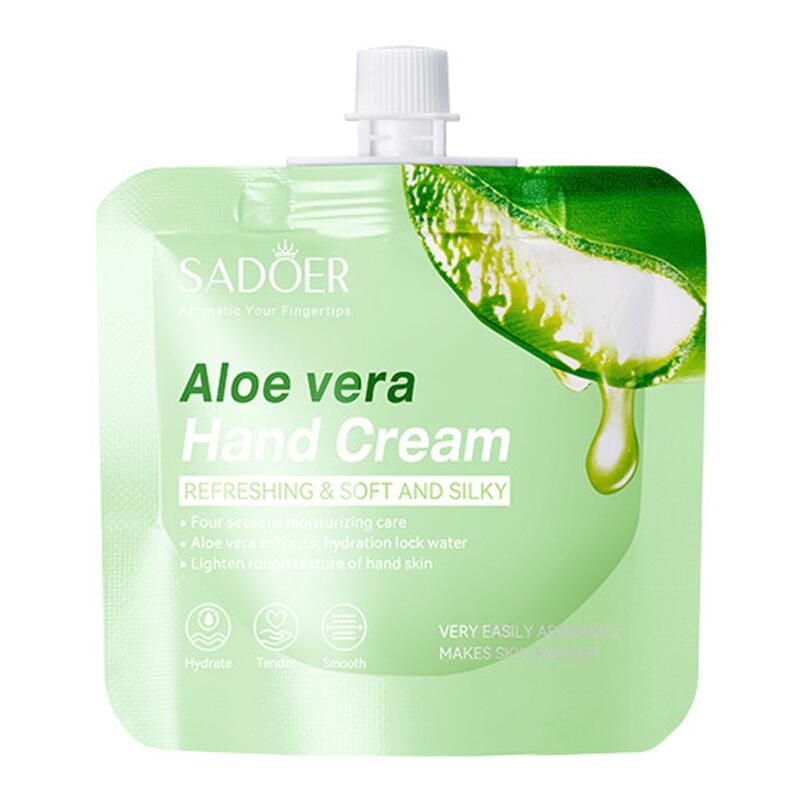 SADOER all-English plant-based bagged hand cream, avocado aloe vera Moisturizing, nourishing and refreshing, cross-border export wholesale details Picture