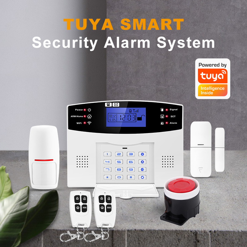TUYA smart alarm   WIFI &GSM LCD alarm  