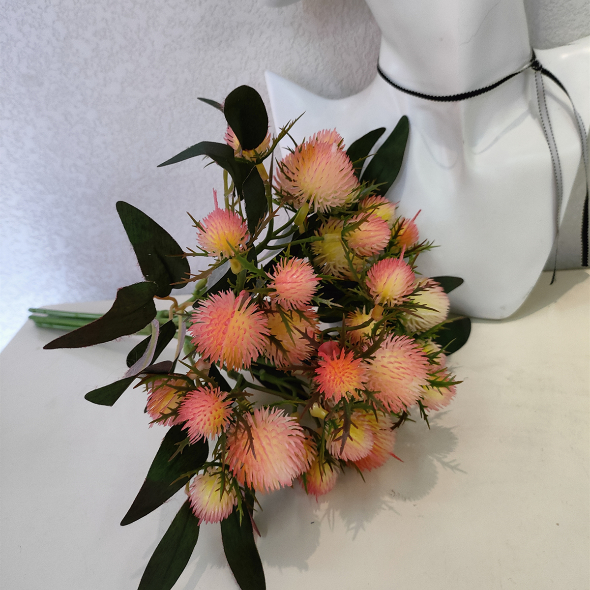 Golden Autumn Flower Shop 104015 Artificial Potted Plants, artificial flowers, bonsai, Green plants, potted plant Ornaments, multi-color artificial succulents, small bonsai combination ornaments, living room and dining room table decoration items, Festival gifts, roses, tulips, 46 Specification image