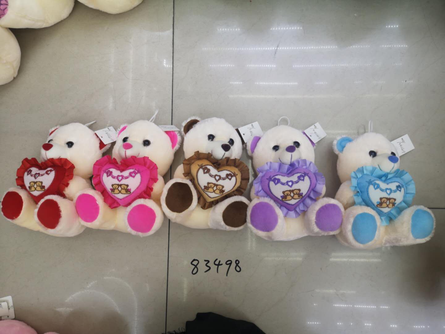 Yiwu Small Commodities City, 21-centimeter heart-shaped bear, heart-shaped bear, colors can be mixed details Picture